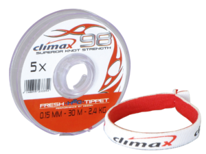 Climax Flyfishing Climax98 Tippet, Verpackung und Tippet